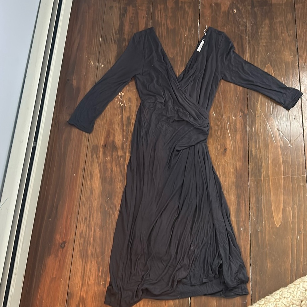 Super-soft Velvet brand wrapped dress.